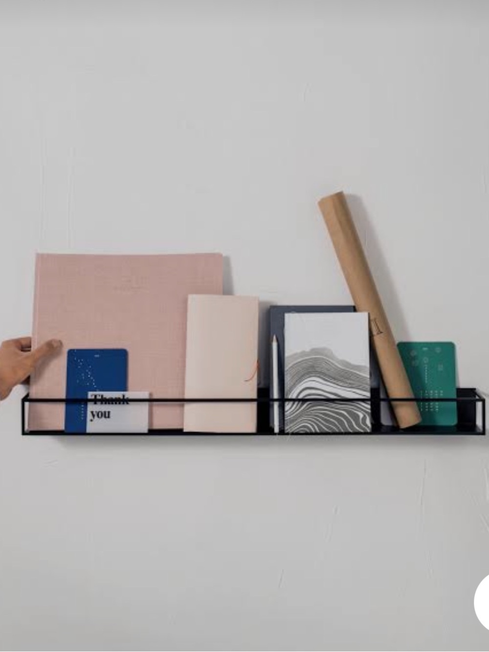 IKEA sammanhang Black Wall Shelf with Front Rail - Home Wall Decor set of 4